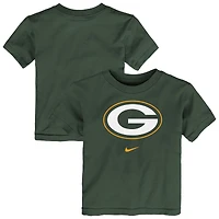 T-shirt Nike vert pour enfant avec logo principal des Packers de Green Bay