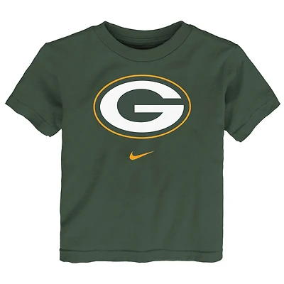 T-shirt Nike vert pour tout-petit avec logo principal des Green Bay Packers