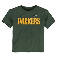 Toddler Nike  Green Bay Packers Wordmark T-Shirt