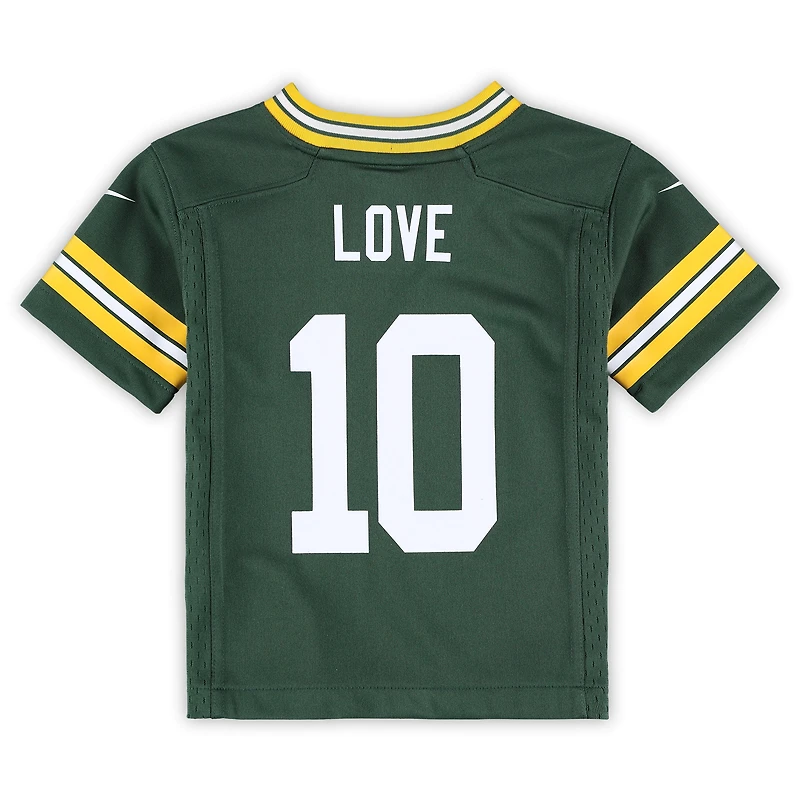 Maillot de jeu Nike Jordan Love Green Bay Packers pour tout-petit