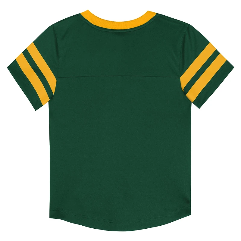Toddler Outerstuff Green/Gold Green Bay Packers Red Zone V-Neck T-Shirt & Pants Set
