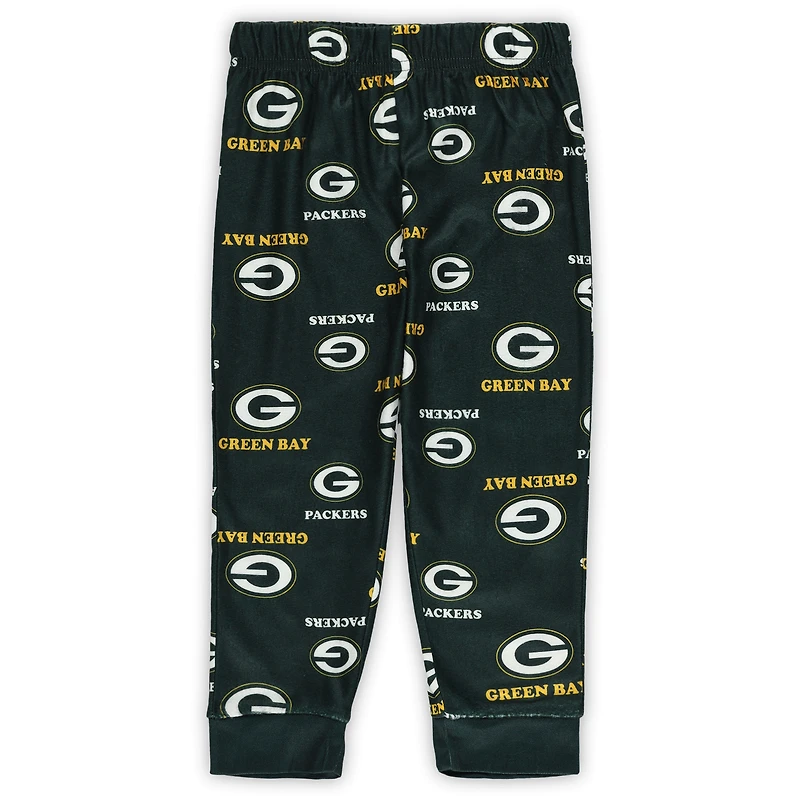 Ensemble de nuit pour tout-petits Outerstuff Green Bay Packers avec t-shirt à manches longues et pantalon imprimés