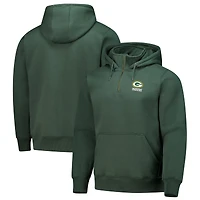 Sweat à capuche unisexe fermeture éclair quart de tour Dunbrooke Green Bay Packers Defender