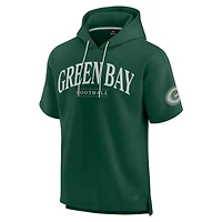 Unisex Fanatics  Green Bay Packers Elements Ready Short Sleeve Pullover Hoodie