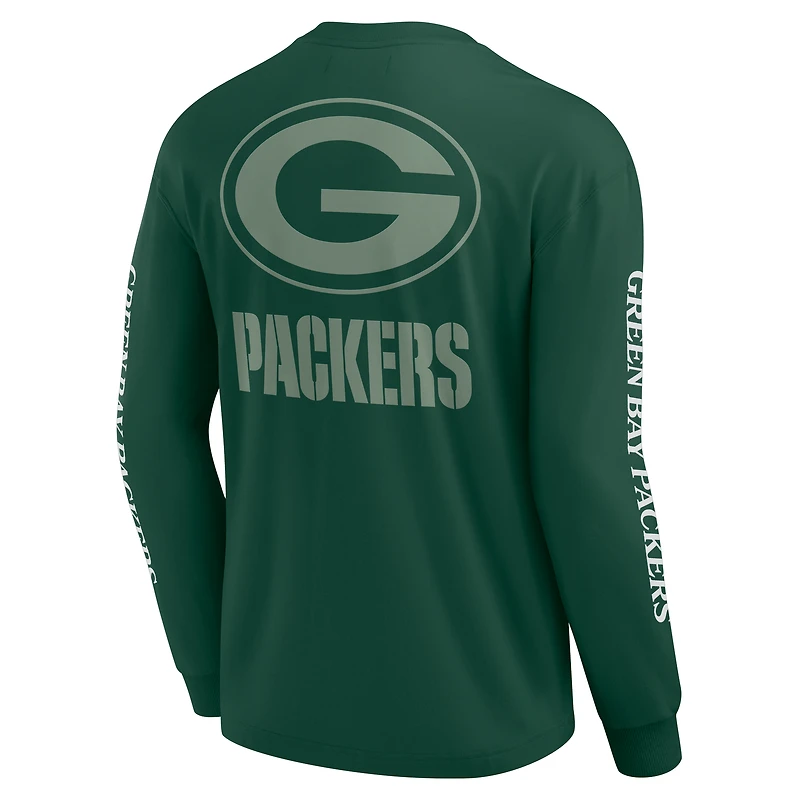 T-shirt unisexe à manches longues Fanatics Green Bay Packers Elements Strive