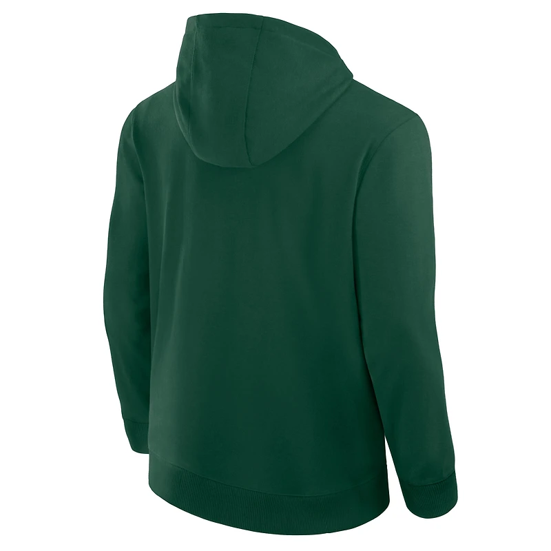 Sweat à capuche unisexe Fanatics Green Bay Packers Front Office entièrement zippé