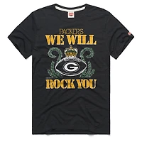 Unisex Homage Charcoal Green Bay Packers 2026 NFL Schedule Queen Tri-Blend T-Shirt