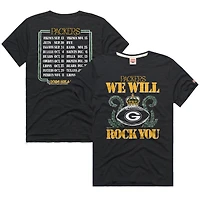 Unisex Homage Charcoal Green Bay Packers 2026 NFL Schedule Queen Tri-Blend T-Shirt