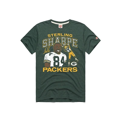 T-shirt unisexe hommage Sterling Sharpe Green Bay Packers HOF Player Graphic Tri-Blend