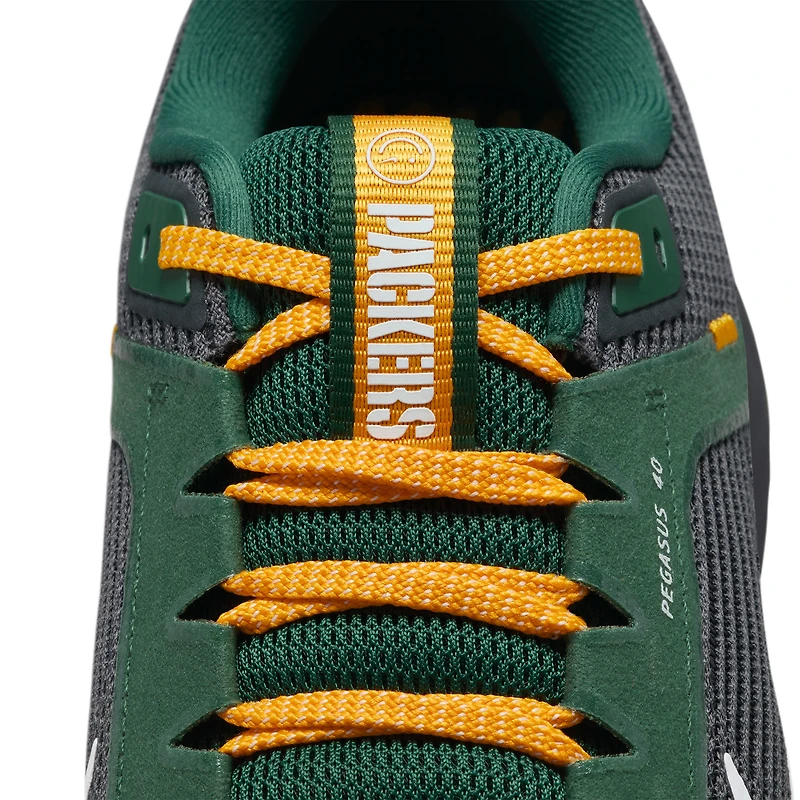 Chaussure de course unisexe Nike Anthracite Green Bay Packers Zoom Pegasus 40