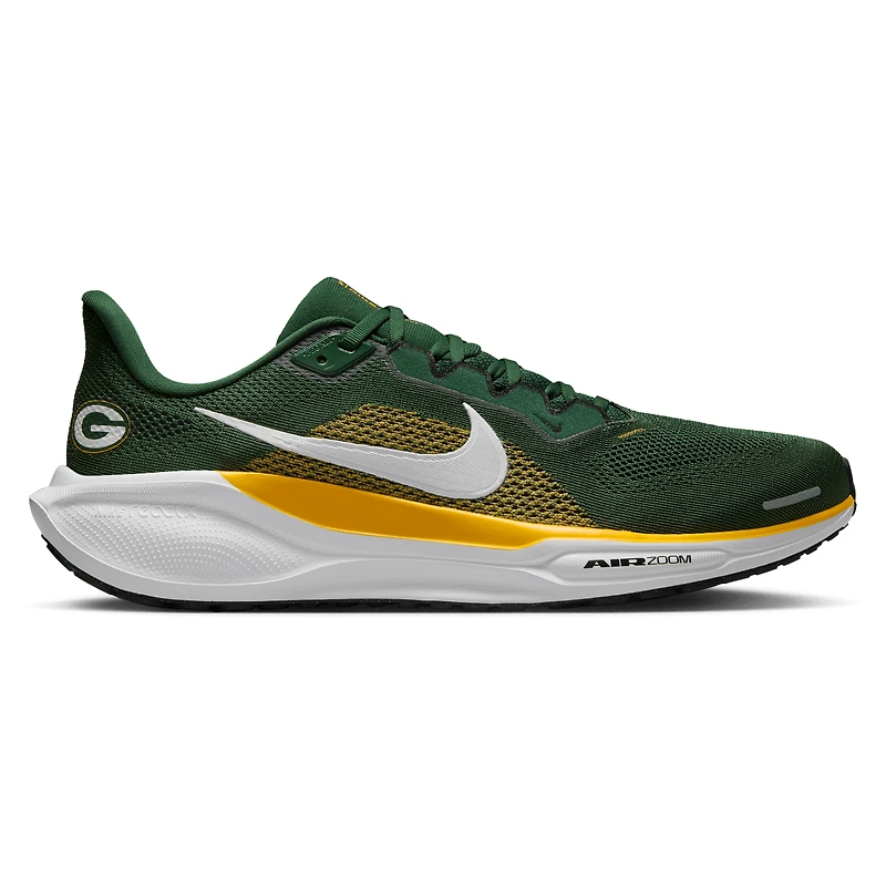 Baskets unisexes Nike Air Zoom Pegasus 41 vertes des Packers de Green Bay