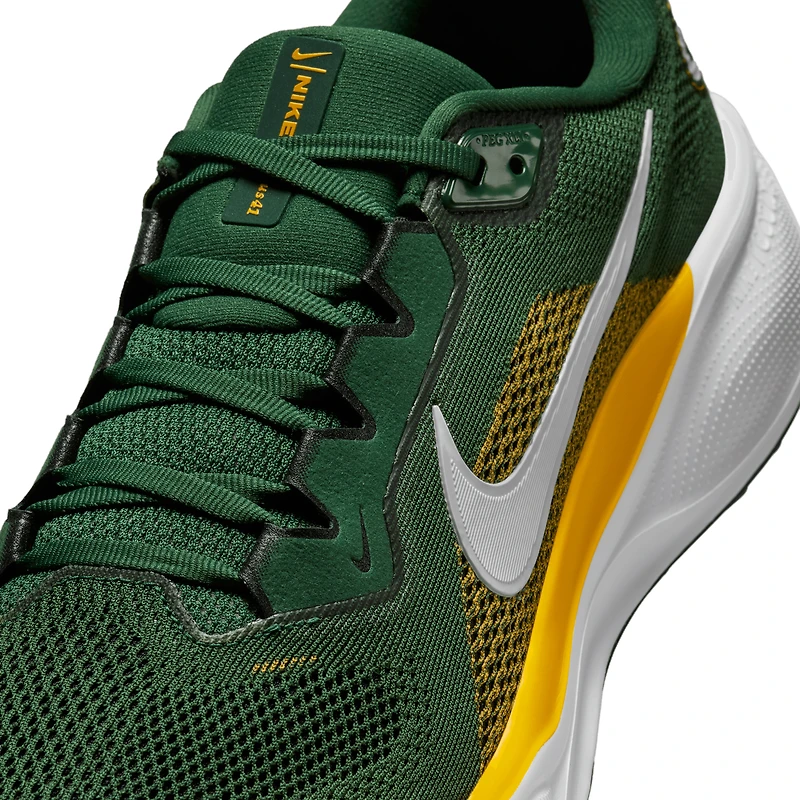 Baskets unisexes Nike Air Zoom Pegasus 41 vertes des Packers de Green Bay