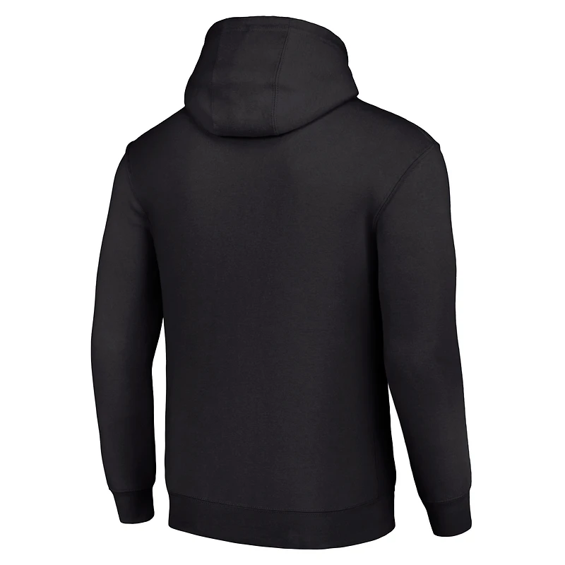 Unisex Starter Black Green Bay Packers Logo Graphic Pullover Hoodie