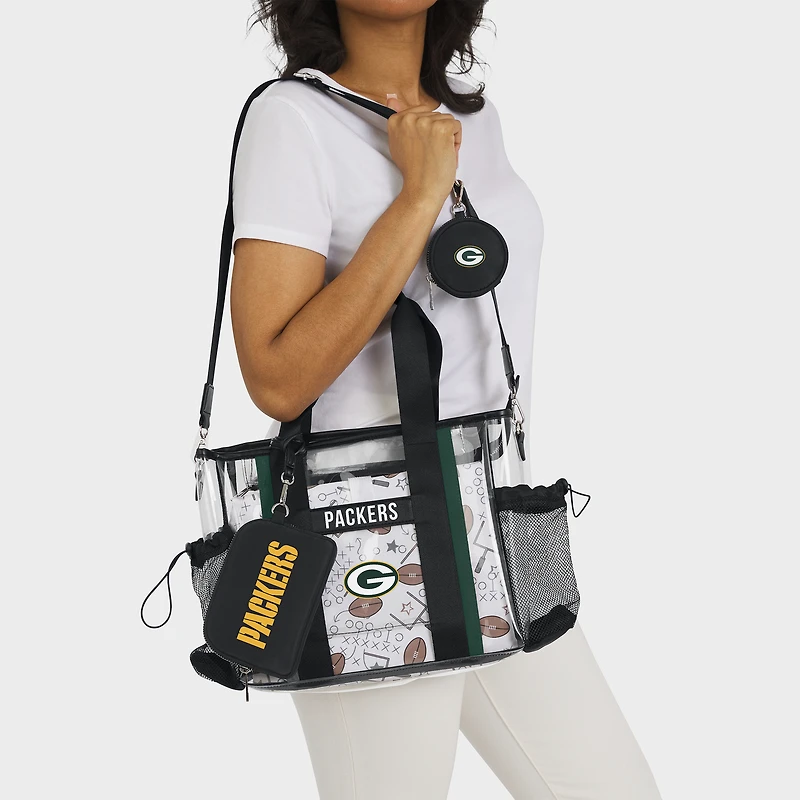 Sac bébé transparent WEAR by Erin Andrews Green Bay Packers Stadium