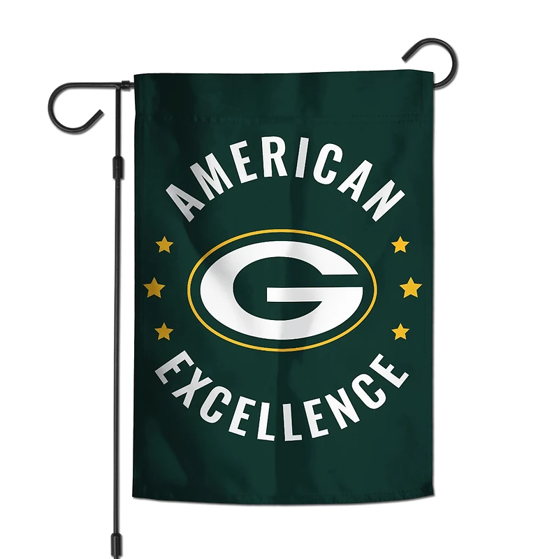 WinCraft Green Bay Packers 12" x 18" Double-Sided America 250 Garden Flag
