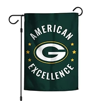 WinCraft Green Bay Packers 12" x 18" Double-Sided America 250 Garden Flag