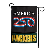 Drapeau de jardin double face WinCraft Green Bay Packers 12" x 18" America 250
