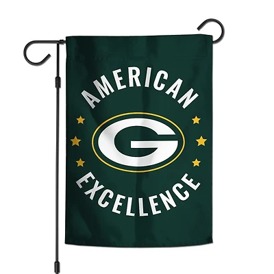 WinCraft Green Bay Packers 12" x 18" Double-Sided America 250 Garden Flag