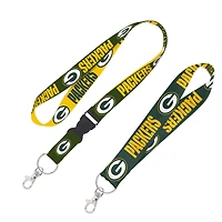WinCraft Green Bay Packers Lot de 2 cordons avec boucle amovible et sangle pour clés