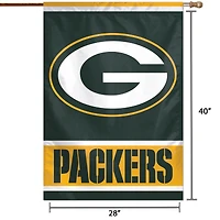 WinCraft Green Bay Packers 28" x 40" Primary Logo Single-Sided Vertical Banner