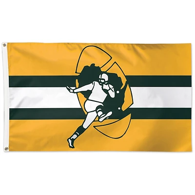 WinCraft Green Bay Packers 3' x 5' Drapeau unilatéral avec logo historique