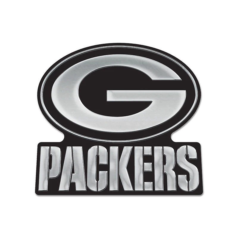 WinCraft Green Bay Packers Chrome Auto Emblem