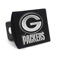 Housse d'attelage WinCraft Premium en métal chromé avec logo des Packers de Green Bay