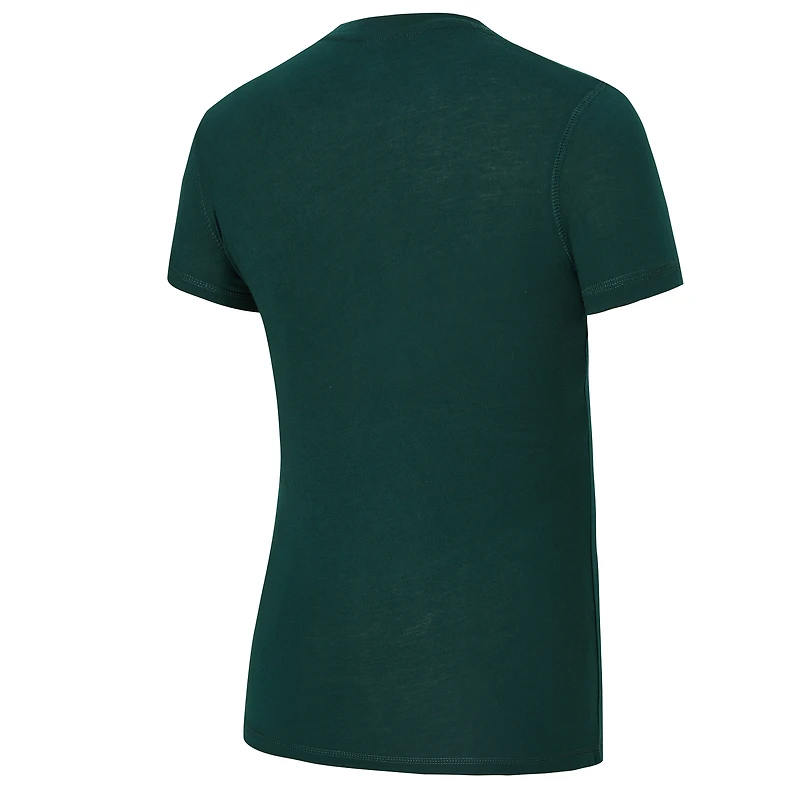 Ensemble pyjama en flanelle avec t-shirt et pantalon Avondale des Packers de Green Bay pour femmes Concepts Sport Green/Gold