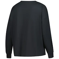 Women's '47 Black Green Bay Packers Plus Muse Sydney Long Sleeve T-Shirt