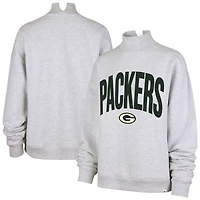 Sweat-shirt à col montant Subtle Muse gris Green Bay Packers pour femme, modèle 47
