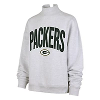 Sweat-shirt à col montant Subtle Muse gris Green Bay Packers pour femme, modèle 47