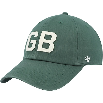 Casquette réglable '47 Green Green Bay Packers Finley Clean Up pour femme