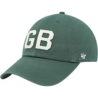 Casquette réglable '47 Green Green Bay Packers Finley Clean Up pour femme