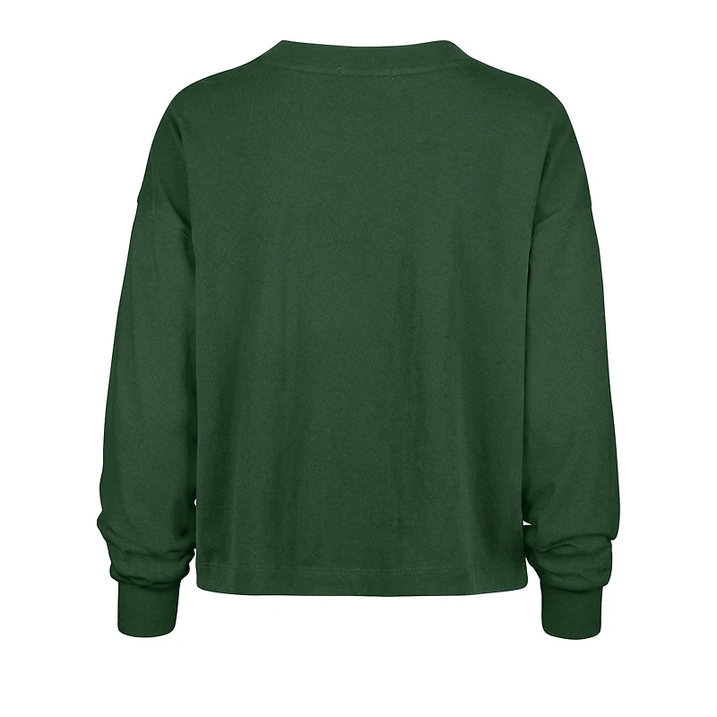 Women's '47 Green Bay Packers Outreach City Oversized Long Sleeve T-Shirt