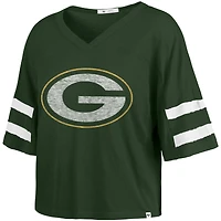 Women's '47 Green Bay Packers Premier Scout Cropped V-Neck T-Shirt