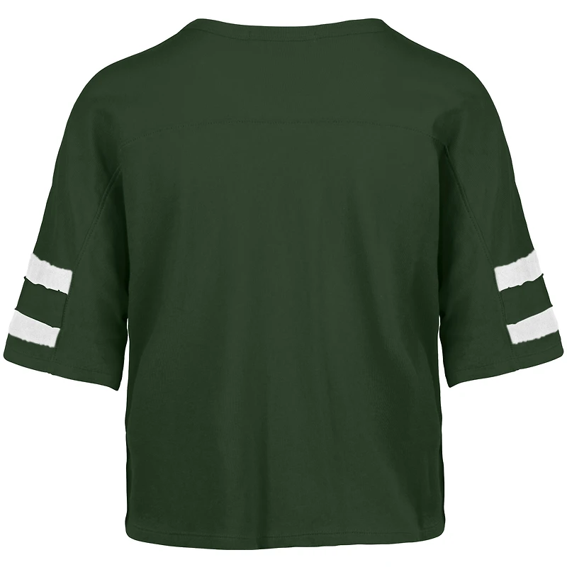 T-shirt court à col en V Premier Scout des Packers de Green Bay '47 pour femme