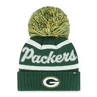 Women's '47  Green Green Bay Packers Spirited Cuffed Knit Hat with Pom