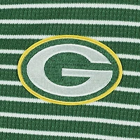 T-shirt Henley à manches longues gaufré Maverick des Packers de Green Bay pour femme, vert Antigua