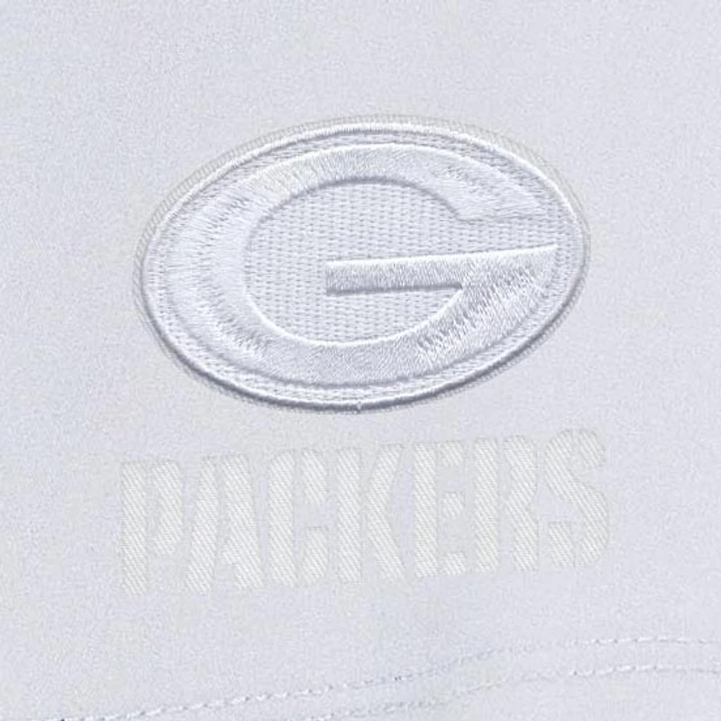 Jupe-short Antigua blanche pour femme, motif Chip des Green Bay Packers