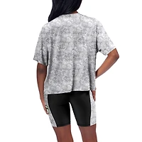 Women's Certo Gray Green Bay Packers Cropped Turnout T-Shirt