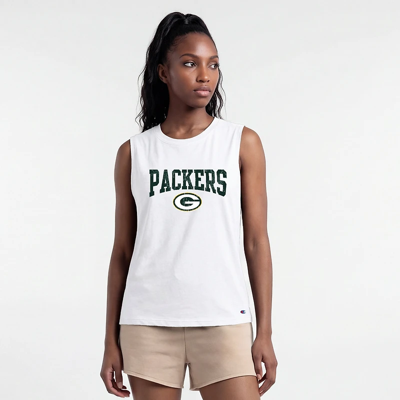 Débardeur blanc Champion Green Bay Packers pour femmes