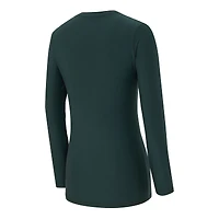 Women's Concepts Sport Green Bay Packers Chesnut Long Sleeve T-Shirt and Pant Sleep Set