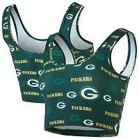 Women's Concepts Sport Green Bay Packers Mosaic Allover Print Bralette