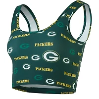 Women's Concepts Sport Green Bay Packers Mosaic Allover Print Bralette