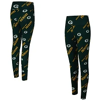 Women's Concepts Sport Green Bay Packers Mosaic Allover Print Leggings