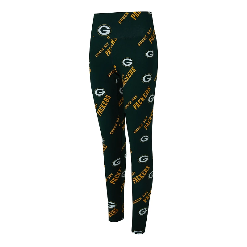 Women's Concepts Sport Green Bay Packers Mosaic Allover Print Leggings