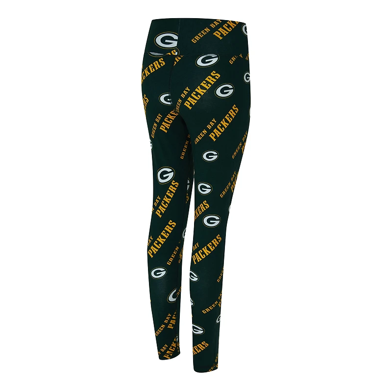 Leggings Concepts Sport Green Bay Packers à imprimé mosaïque pour femme