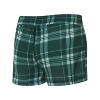 Women's Concepts Sport  Heather Gray/Green Green Bay Packers Regulate Plaid Long-Sleeve T-Shirt & Shorts Sleep Set