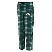 Women's Concepts Sport  Heather Gray/Green Green Bay Packers Regulate Plaid Tank Top & Pants Sleep Set