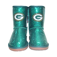 Women's Cuce Green Bay Packers Sequin Boots